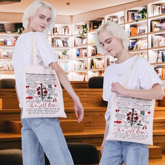 From Blood And A Series Crossbody Bag FBAA Book Quote Adjustable Strap Purse We - Picture 6 of 7